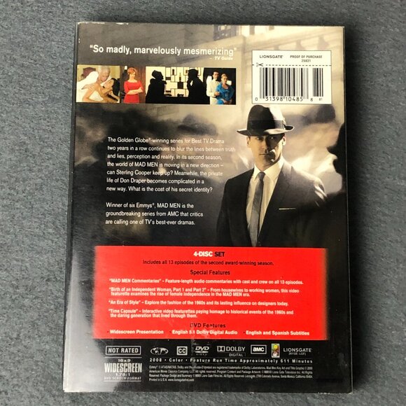 Mad Men - Season 2 (DVD, 2009, 4-Disc Set) - Picture 2 of 11